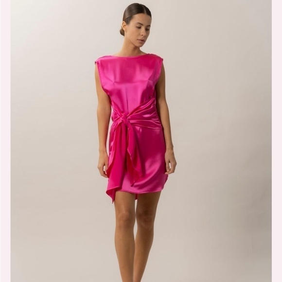 NONchalant Danette Satin Sleeveless Mini Dress Size Medium - Picture 1 of 11